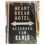 Metal Elvis Sign