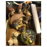 Misc Flat of Knick Knack Figures