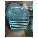 6 Stainless Pans with 4 Covers