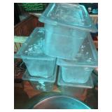 5 Plastic Storage Containers with Covers