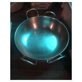 2 Stainless Bowls with Hanldes