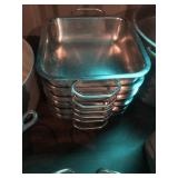 6 Stainless Pans with Handles