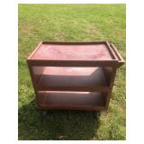 3 Level Red Cart on Wheels