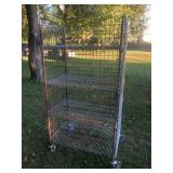 Metal Rack on Wheels