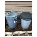 Two Garbage Cans