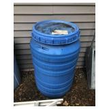Blue Barrel With Cover