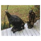 Turkey & Eagle Wood Carvings