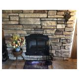 Ducks Unlimited Fireplace Set, Barrel Planter, Etc