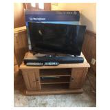 Westinghouse 32" LED TV, Insignia Sound Bar, Stand