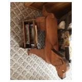 Dog Bench, Magazine Rack, Books