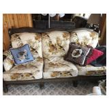 Unique Bird Print Couch & Wildlife Pillows