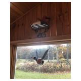 Duck Decoy, Metal Shelf, & Duck Birdhouse