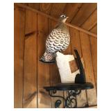 Grouse Statue Metal Shelf