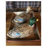 Pair of Ceramic Mallard Ducks