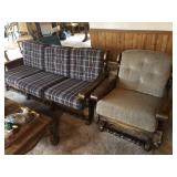 Vintage Couch & Rocking Chair