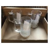 Argo Etched Glass Mugs