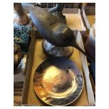 Terry Redlin Plate and Wood Carving