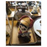 Moose Lodge Decanter & Ceramic Boy Hunter Figure