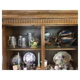 Contents of Top Shelf - Mugs, Collector Plates