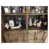Contents of Bottle Shelf - Glassware, Knickknacks