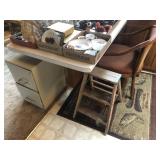 File Cabinet, Step Stool, Chair