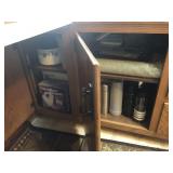 Contents of 2 Cabinets - Slow Cooker, Dishes, Etc