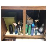 Contents of 2 Cabinets Under Sink - Cleaners, Etc