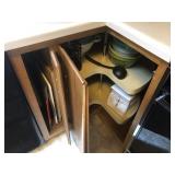 Contents of 2 Cabinets - Scale, Baking Sheets, Etc