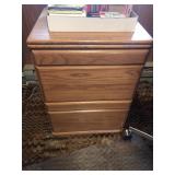 2 Drawer Wooden File Cabinet