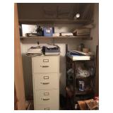 Contents of Closet - File Cabinet, Cameras, Etc