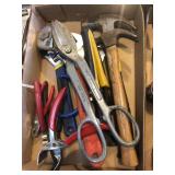 Assorted Tools - Hammer, Wrenches, Pliers, Etc