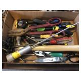 Assorted Tools - Hammer, Tape Measure, Screwdriver