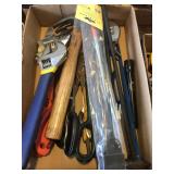 Assorted Tools - Hammer, Wrench, Tape Measure, Etc