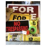 For Sale Signs, Marker Tape, Etc