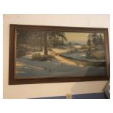 Winter River Scene Picture By Harland Young
