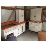 Set of Wooden Cabinets & Counter Tops