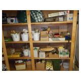 Contents of Whole Shelf - Fishing Lures, Tripod