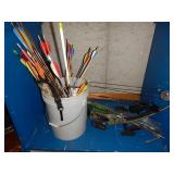 Archery Lot - Compound Bow, Arrows, Bolts, Etc