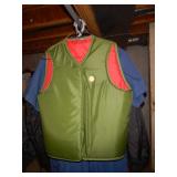 Vintage Green / Red Vest - Size S/M ?