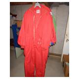 Vintage Red Blizzard-Pruf Snowmobile Suit -Size M?