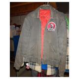Vintage Gray / Red Jacket - Size 38