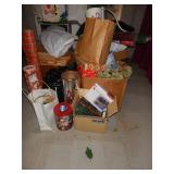 Large Christmas Lot - Wrapping Paper, Tree Stand