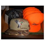 6 Camo & Orange Hats