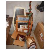 Misc Lot - Mirrors, Walking Stick, Pictures, Etc