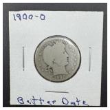1900-o Barber Silver Quarter