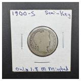 1900-s Barber Silver Quarter