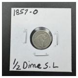 1857-o Seated Silver Half Dime