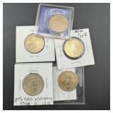 4 Presidential Dollars Off Center