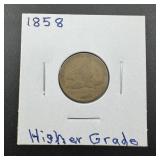 1858 Flying Eagle Cent