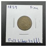 1859 Indian Head Cent